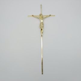 Costas de superficie electrolibradas de oro de estilo cristiano Cruces para ataúdes ZJ-02
